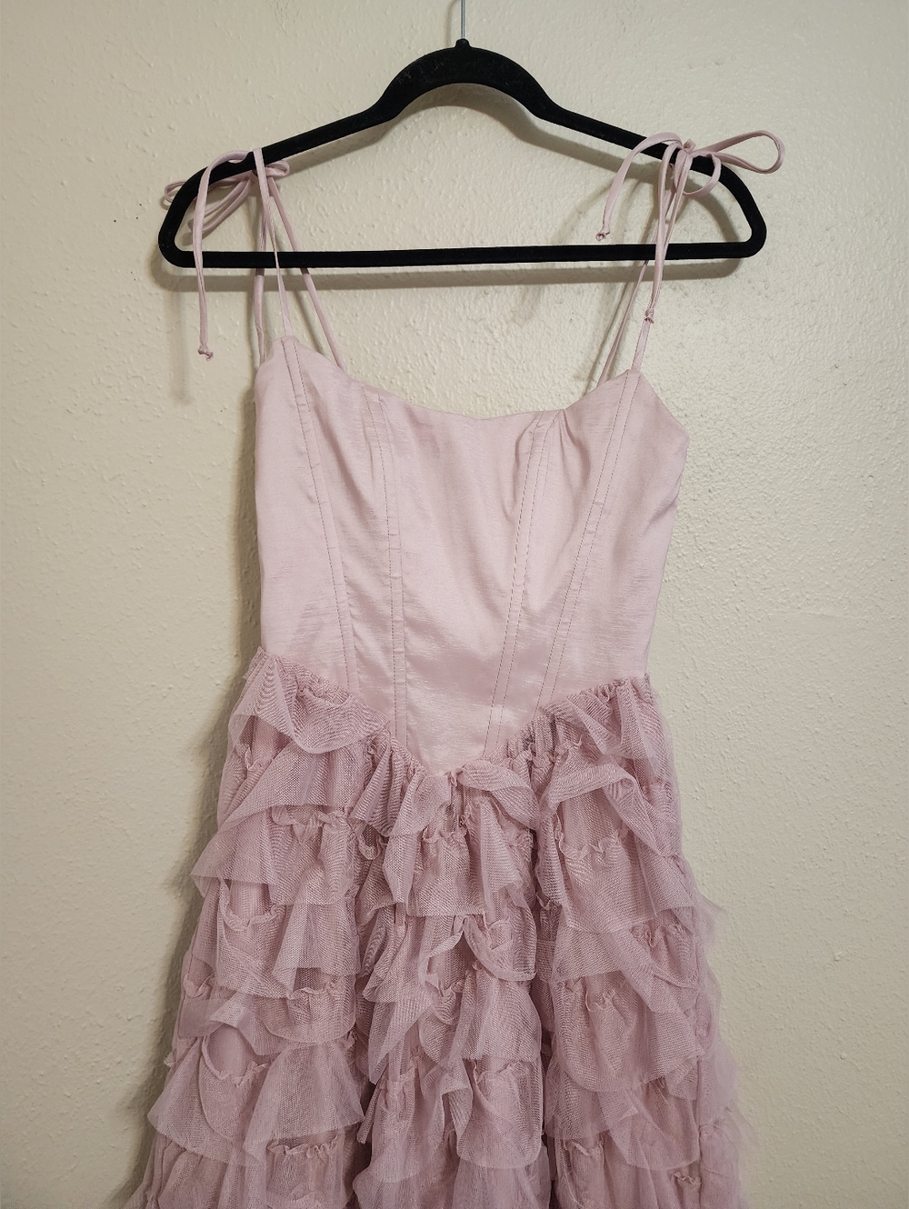 Show Me Your MuMu Francesca Maxi Ballet Slipper Ruffle Tulle Dress S Party Prom - Picture 7 of 10
